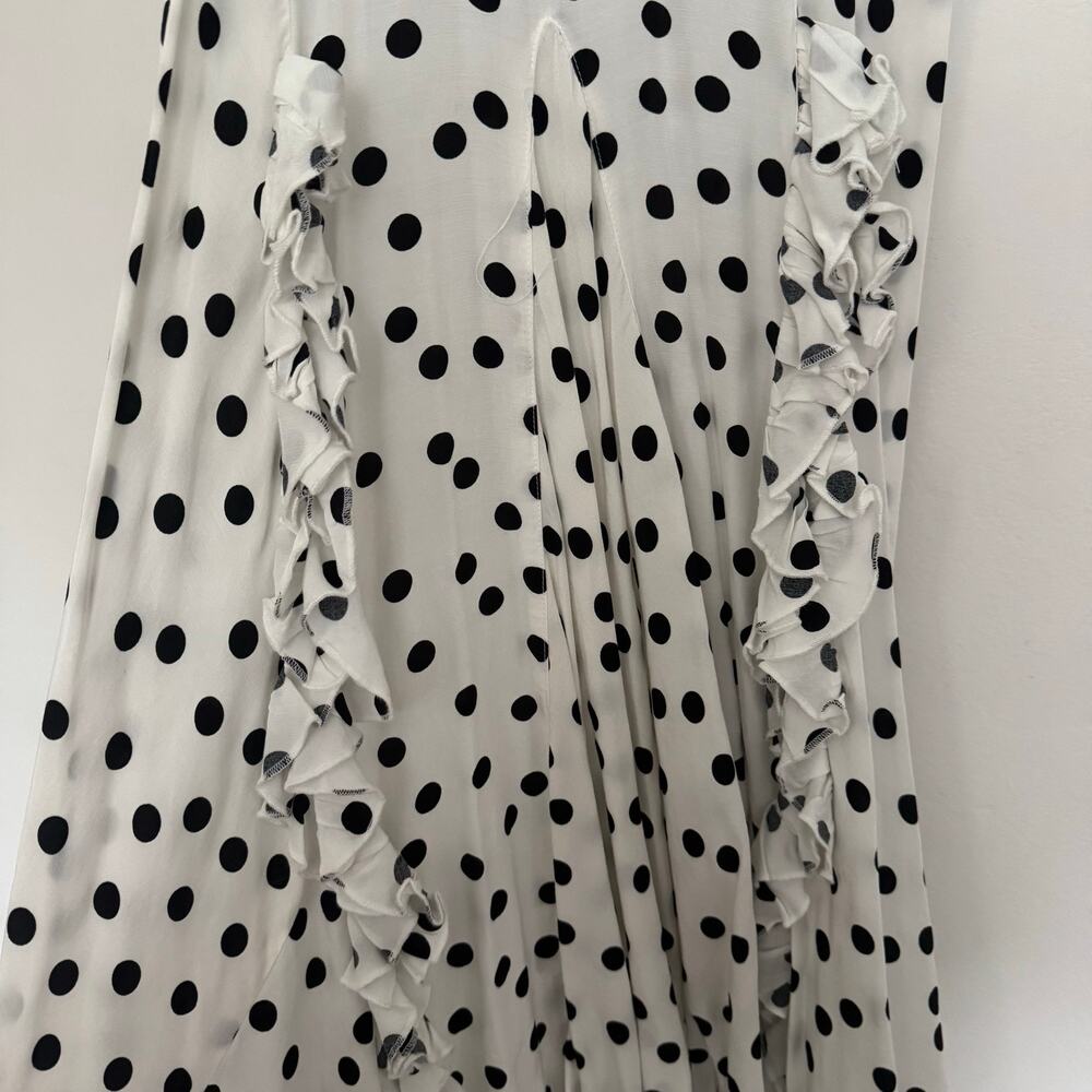 Rat & Boa Mariella Maxi Dress in White and Black Polka Dots, Highly Coveted! - Picture 6 of 10
